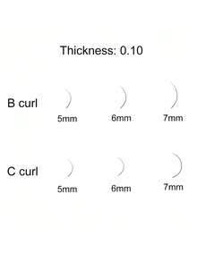 YGirlash 12 Lines B C Curl YGirlash Bottom Lashes 0.07 0.1 Thickness Silk Eyelash Extension 5mm 6mm 7mm Short Mink Lash Under Lashes Extensions Makeup Lower Eyelashes - B - View 7