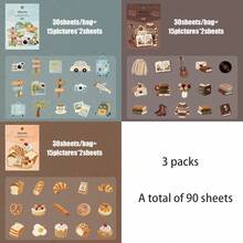 Bộ 30 miếng dán cứng kiểu thêu cổ điển, chất liệu mềm mại, thích hợp để trang trí khung ảnh, máy tính, ốp điện thoại, cốc, tạp chí, hộp bút, bàn làm việc, dán cá nhân, đồ dùng học tập, quà Giáng sinh, quà tặng cho nữ, trang trí sổ kế hoạch, đồ thủ công DIY, văn phòng phẩm dễ thương. - Bộ nhãn dán - Xem 16