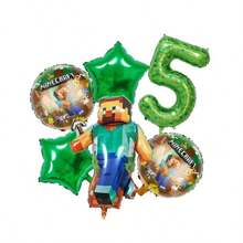 9件套世界主题生日气球套装，适用于家庭、学校、派对装饰，铝箔气球DIY - 彩色 - 查看 11