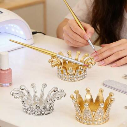 Heavy Duty Nail Brush Holder | Nail Tool Storage Rack, Salon And Home Manicure Accessory (No Assembly Required, Nail Technician Supplies, Nail Art Pens And Gel Brush Holder, Nail Studio Display Rack, Nail Polish Storage Rack, Essential For Nail Technicians, Nail Supply Organizer, Nail Polish Rack, Nail Supply Storage Rack, Nail Polish Storage Organizer, Manicure Supplies)