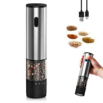 500mAh Rechargeable Electric Seasoning Grinder, Adjustable Coarseness, Automatically Grinds Pepper, Sesame, Cumin And Other Spices, Essential Kitchen Tool