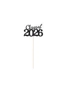 2026届毕业派对花瓶插片，黑色、蓝色、金色，2026届毕业班桌面装饰摆件，带支架的毕业派对装饰，2026届毕业派对用品，桌面装饰，摄影道具，毕业祝福，毕业礼物，DIY花瓶插片 - 多色 - 查看 13