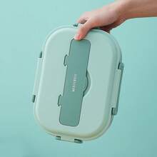 1500ML 304 Stainless Steel Lunch Box With Cutlery & Soup Bowls, 4/5-Compartments Microwave Heatable Bento Box, Leak Proof Fruit Salad Food Container, Reusable Lunch Container, Hot Water Heating, Suitable For Students & Adults To Use In School, Office, Camping, Travel, Picnic, Back To School - Multicolor - View 11