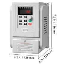 4kW 18A 5PS Frequenzumrichter VFD AC 220–240V Frequenzregler Drehzahlregler Frequenzwandler Wechselrichtermotor VFD Inverter Variable Frequency Driver inkl. 20cm Steuerkabel - 4 kW 18 A 5 PS - Übersicht 10