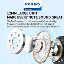 PHILIPS TAT2138 Bluetooth Earbuds, Semi-In-Ear Design, Bluetooth 5.3, Low Latency, Dual Microphone Noise Reduction, Waterproof, Compact And Portable, Ideal For Sports, Business And Study, Compatible With Smartphones And Computers - 查看 4