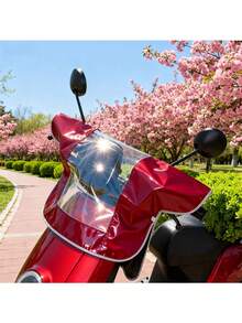 All-Season Electric Bicycle Front Rain Cover, Dust-Proof Central Control Dashboard & Handle Cover, Suitable For Rainy Weather To Check Battery Level - Multicolor - View 9