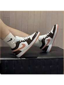 Nike Women's Air Jordan 1 Athletic Casual Shoes, Basketball Shoes - Black and White - View 5