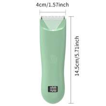 Women's Electric Shaver, Stainless Steel Blade, Multi-Purpose Aluminum Foil Shaver, With Type-C USB Charging, Used For Face, Armpit, Arm, Bikini Line, Leg And Whole Body Hair Removal Battery Capacity 500mAh - Green - View 4