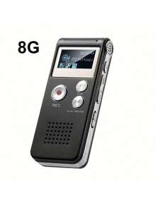 250mAh Digital Voice Recorder, Suitable For Students, Teachers, Journalists, Requires Adapter/Charger To Connect To Smartphone Or Other Devices - Black - View 11