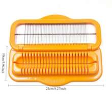 Hot Dog Slicer, Sausage, Banana Peel Egg Cutter Chopper, Quick & Convenient Kitchen Tool - Coral Orange - View 12