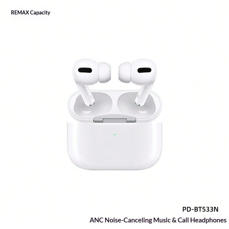 REMAX Proda PD-BT533NPro ANC+ENC Noise Canceling Earbuds, 5th Gen BLUETRUM Chip, In-Ear Detection, Wireless Charging, Bluetooth 5.3 - View 1
