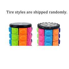 1个3D魔方,手指魔方,圆柱魔方,个性化拼图高难度3/5/7层魔方,成人减压玩具,3D立体,感官魔方,魔方,感官玩具,减压球,PE材质,挤压玩具(轮胎造型随机) - 彩色 - 查看 13