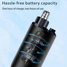 Rechargeable Electric Nose Hair Trimmer, 2-In-1 Fully Automatic Washable Shaver For Men & Women, 150mAh - Multicolor 1 - View 8
