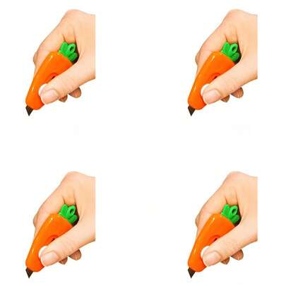 Mini Estilete Decorado Cenoura (cores sortidas)