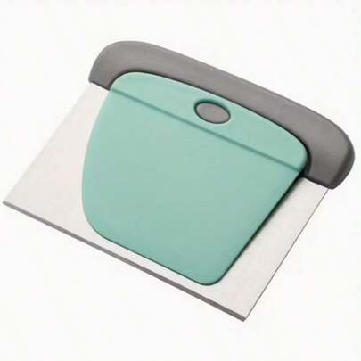 2pcs Stainless Steel Dough Cutter Set, Suitable For Cutting Plastic Dough, Great For Making Rice Noodle Rolls And Other Baking Tasks