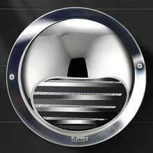 Campana Extractora de acero inoxidable de/150mm, cubierta de escape de pared, puerto de escape, Extractor de baño, rejilla de salida, decoración de persiana JBKI - Esfera-150mm - Ver 5