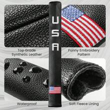 FINGER TEN Extra Large Golf Alignment Stick Cover 1 Pack, High-Quality PU Leather Cover With Stylish Design Fits 5–7 Alignment Rods, Durable Protective Sleeve For Practice & Travel - Deer - View 4