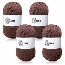 4pcs 2mm Diameter Polyester Chenille Yarn, Soft Material Suitable For Crocheting/Knitting Scarves, Hats, Handbags And Other DIY Crafts - 4pcs - View 24