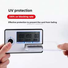 10 Uds.Portatarjetas transparente 35pt tipo atracción magnética estuche de exposición de tarjetas deportivas para baloncesto TCG funda protectora de plástico duro GMYD - T-1466 PS - Ver 6