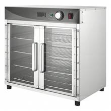Electric Hot Box Food Warmer, 4-Tier Commercial Warming Cabinet With Water Tray, Glass Door And Adjustable Shelves, Stainless Steel Food Warmer Cabinet, For Restaurant, Kitchen, Pizza, Chicken - Small 4-layer Double-leaf Transparent Door (mechanical) - View 9