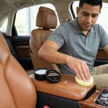 貂油皮革护理套装 - 58克貂油+海绵湿巾 - 适用于靴子、皮鞋、夹克、马鞍和皮包的护理 | 高端皮革护理。 - 查看 3