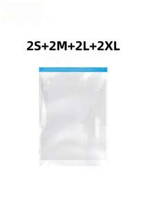 15/3/1 Pcs Vacuum Compression Travel Bags, Roll-Up Storage Bags (No Vacuum Pump Needed), Space-Saving Luggage Packing Cubes, Essential For Clothes, Underwear, Bedroom Storage Items - Transparent - View 40