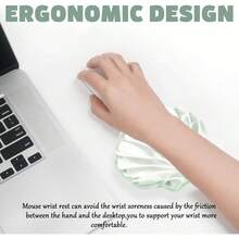 Euuztu Gel Wrist Rest Keyboard And Mouse Green Keyboard Wrist Rest Set Ergonomic Cute Transparent Cool Mouse Wrist Pad Silicone Non-Slip Support Computer Gaming Home Office Ocean Beach - 查看 10