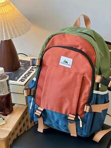Dopamin-Farben süßer Bonbon Rucksack, multifunktionaler modischer Rucksack geeignet für Laptops und Tablets, leichter atmungsaktiver Rucksack, großer Kapazität Studentenrucksack, geeignet für Reisen, Universität/Highschool Schulanfang, Urlaub/Geburtstags Geschenk - Verschiedenfarbig - Übersicht 15