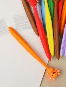 Spring Gift Creative Cute Axolotl Shaped Erasers, Kawaii Style Erasers Suitable For Pencils, Fun Cartoon Erasers, Back To School Supplies, Birthday Classroom Gift - Multicolor - View 3