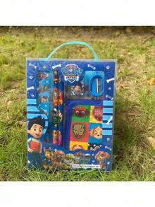 Paw Patrol 一套汪汪队文具礼盒套装，适合男孩女孩，小学生学习用品——铅笔、橡皮、卷笔刀、零钱包、尺子，返校/节日礼物 - 彩色 - 查看 3