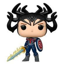 Funko POP  What If...? - 無限系列卡特隊長人偶 #1464 - 9厘米收藏級乙烯基人偶 - 帶觸手的頭盔、劍和盾牌 - 官方產品 - 收藏家禮物 - 西班牙大陸地區24/48小時免費送貨 ✅ - 彩色 - 查看 3
