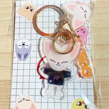 Anime Peripherals Cute New KPOP Double-Sided Printed Transparent Acrylic Keychain Pendant Accessory, Stray Z Fan Collection Gift, Christmas Birthday Gift For Friends - Multicolor - View 12