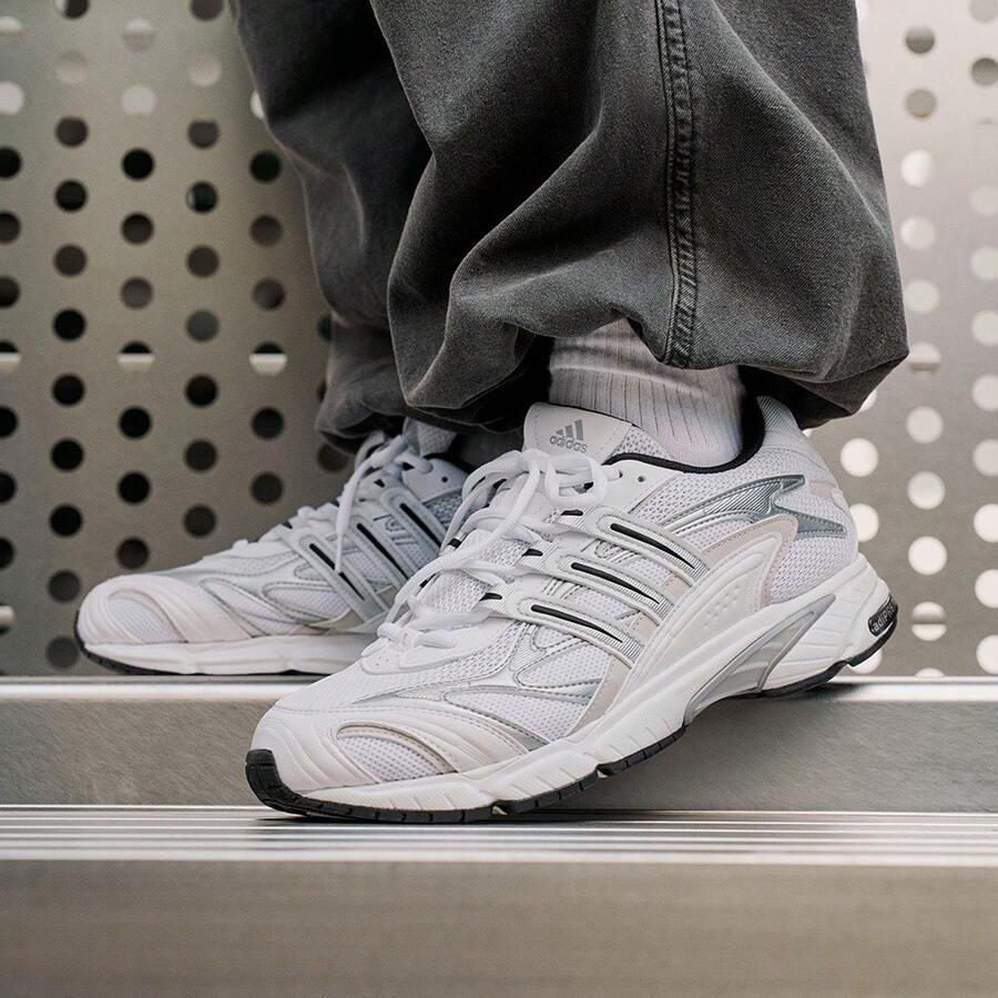 Adidas 阿迪达斯 TEMPER RUN 2 “Wave Shoes” 经典复古网面运动厚底运动鞋 - 白色 - 查看 1