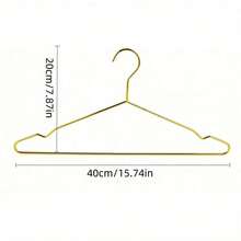 40pcs Gold Metal Hangers, Metal Coat Hangers, Adult Hangers, Affordable Metal Hangers - Multicolor - View 3