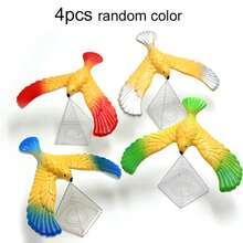 Águila equilibrada de pájaro de gravedad con pirámide, juego de equilibrio de escritorio de plástico, vaso oscilante, juegos de rompecabezas para niños, juguetes TMZ, 2 ~ 4 Uds. FVMC - 4 piezas - Ver 10