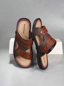 Zapatos casuales multifuncionales, zapatos de hombre, botas de moda, con apariencia destacada y cómodos - Caqui - Ver 2