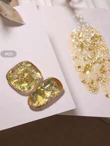 2026新款，12毫升容量，情人节礼物，春夏必备，梦幻全息碎冰，美人鱼仙子云锦闪粉，闪亮粉色，超细闪片，糖果冰透明指甲油。季节流行星光磁性持久亮泽指甲油，可搭配底油和亮油使用。 - 彩色 - 查看 16