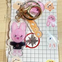 Anime Peripherals Cute New KPOP Double-Sided Printed Transparent Acrylic Keychain Pendant Accessory, Stray Z Fan Collection Gift, Christmas Birthday Gift For Friends - Multicolor - View 8