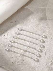 8pcs 14G 8-38mm Clear Industrial Push In Stud Threadless Stud Clear Acrylic Bioflex Earring Flexible Bioplast Threadless Industrial Barbell Cartilage Earring Pregnancy Sport Maternity Belly Navel Button Rings Body Piercing Jewelry Retainer 8/10/12/14/16/18/20/22/25/30/35/38mm - Clear - View 8