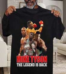Vintage Mike Tyson Shirt, Mike Tyson Tshirt, Mike Tyson T-Shirt, Boxing Graphic - 樣式1 - 查看 12