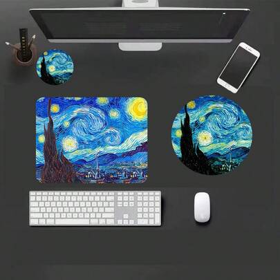 Small Square Mouse Pad, Anti Slip Rubber Base, Fun Mouse Pad, Suitable For Desktop Wireless Computer Mouse, Office Laptop, Home Office Decoration, Cute Office Supplies As A Gift For Female Girls, 26 * 21 * 0.2cm