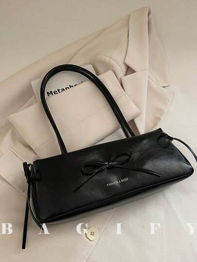 新款时尚字母蝴蝶结手提包，适合派对、郊游、度假、购物和日常使用，可存放硬币、手机，也适合白领、大学生和上班族作为工作包，优雅女士包。