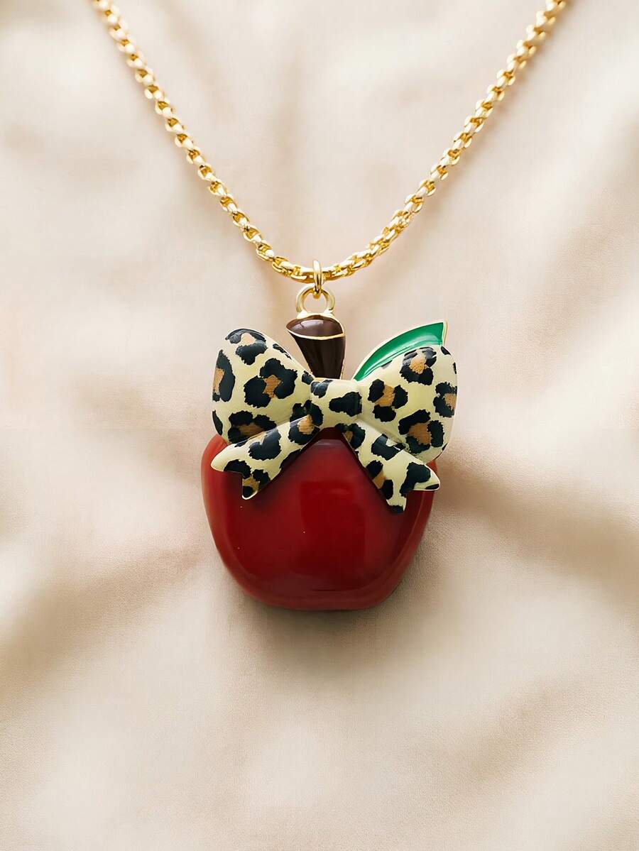 1件装返校及毕业季铅笔蝴蝶吊坠项链，INS风格设计，教师节元素，女士款 - 項鍊 - 查看 1