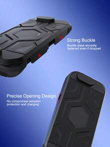 1 set Mecha Design skyddande fodral för Nintendo Switch 2:a generationen, inkluderar 1 toppskal och 1 bottenskal i TPU, fallskydd, explosionsskydd, repskydd, svettskydd, dammskydd, omfattande skydd, förbättrad spelupplevelse - Visa 6