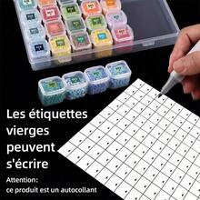 630 miếng nhãn tự dính dùng cho hộp đựng tranh đính đá, 489 màu nhãn dán phù hợp với tranh thêu chữ thập, bộ phụ kiện tranh đính đá đầy đủ, 141 nhãn viết sẵn, tiện lợi cho công việc và cuộc sống. - 630 miếng dán nhỏ - Xem 4