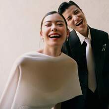 1pc Wedding Shawl For Brides, White Shawl For Wedding Dresses, Long Cape And Neck Scarf, Photography Accessory, Suitable For Weddings, Banquets, And Daily Wear - 白色 - 查看 9