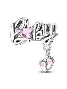 100% 925 Sterling Silver Mother's Day Series Pendant, Women's DIY Jewelry Accessories, Suitable As Birthday, Wedding, Music Festival, Mother's Day, Valentine's Day And Other Holiday Gifts - Multicolor - View 15