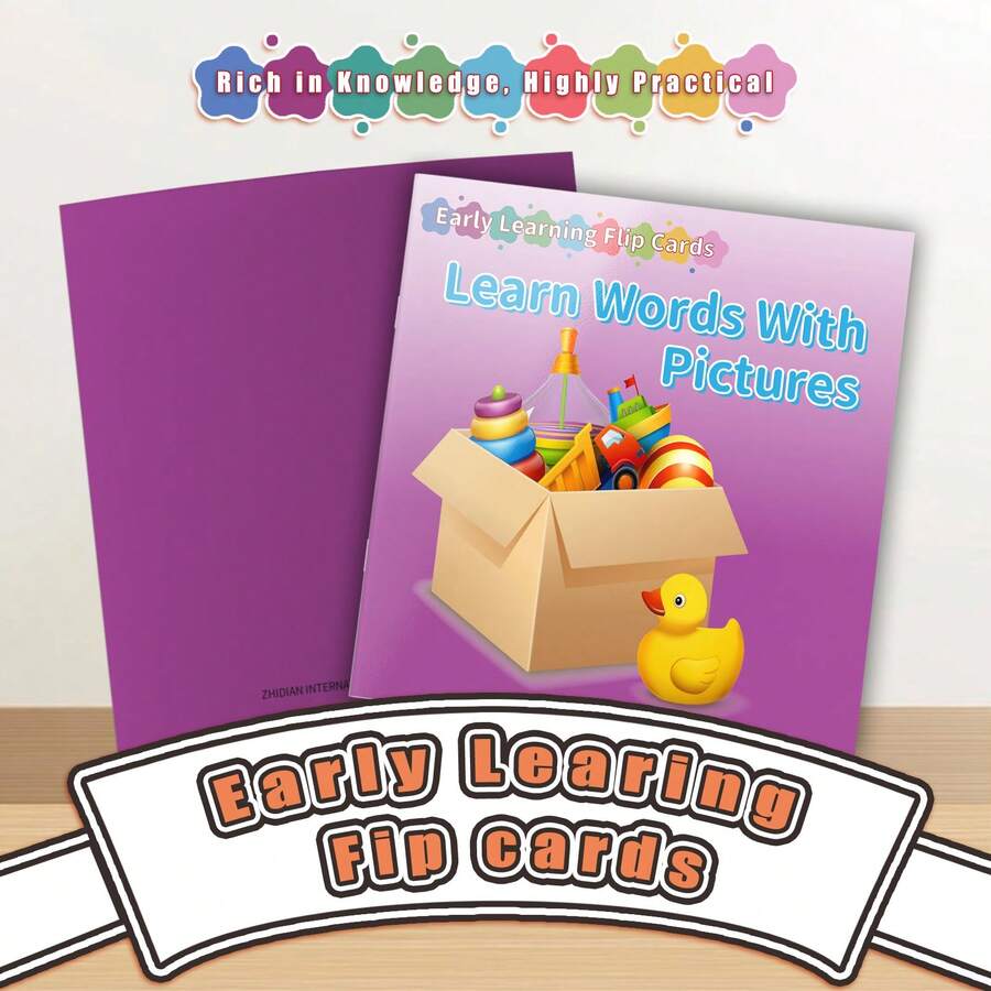 Picture Recognition Big Cards | Visual Association Training | Family Interaction | Holiday Gift - Large Card Book - View 1