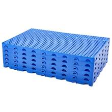 Palé de Polipropileno Azul de Alta Resistencia – Apilable, Encastrable y Antideslizante – Diseño Modular con Ventilación, Fácil Limpieza y Protección contra la Humedad – Medidas 100x60x5cm – Pack de 6 - 6 piezas - Ver 6