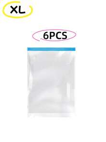 15/3/1 Pcs Vacuum Compression Travel Bags, Roll-Up Storage Bags (No Vacuum Pump Needed), Space-Saving Luggage Packing Cubes, Essential For Clothes, Underwear, Bedroom Storage Items - Transparent - View 31